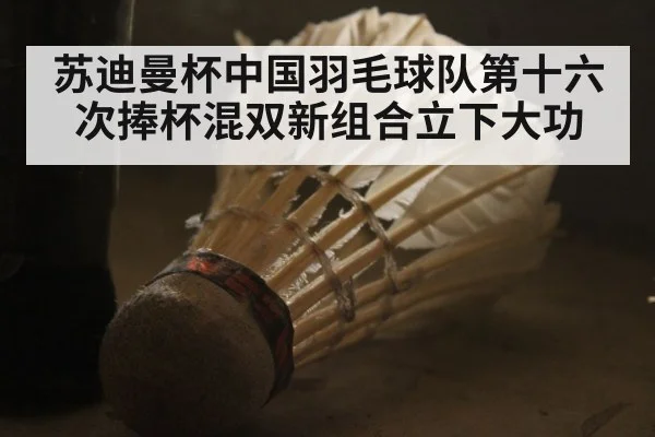 苏迪曼杯中国羽毛球队第十六次捧杯混双新组合立下大功